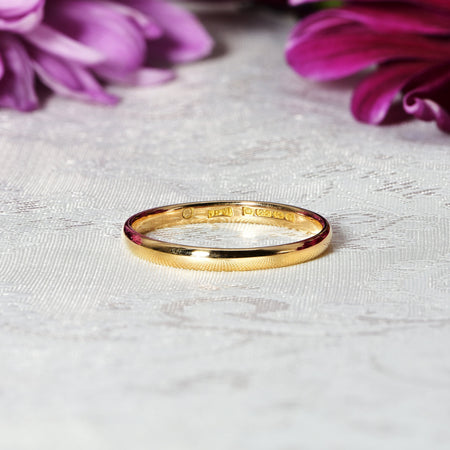 The Vintage 1935 22ct Gold Wedding Ring - Antique Jewellers