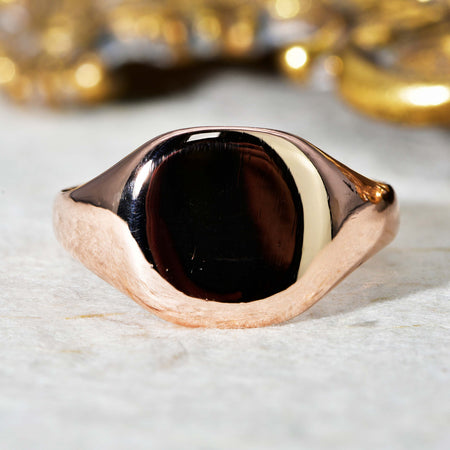 The Antique 1918 9ct Rose Gold Signet Ring - Antique Jewellers