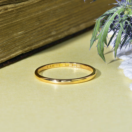 The Vintage 1930 22ct Gold Wedding Ring - Antique Jewellers