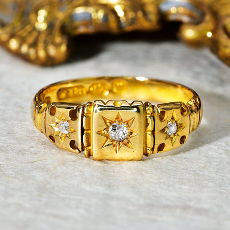 The Antique 1896 Diamond Celestial Ring - Antique Jewellers
