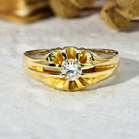 The Vintage 1977 Solitaire Diamond Ring - Antique Jewellers