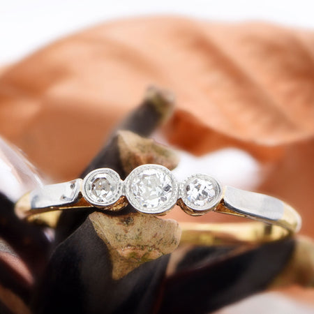 The Trois Jolie Diamond Ring - Antique Jewellers