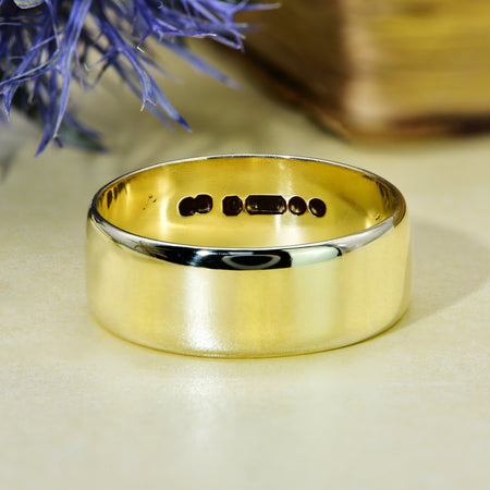 The Vintage 1970 9ct Gold Wedding Ring - Antique Jewellers
