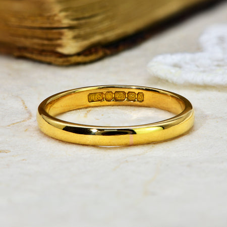 The Vintage 1956 22ct Gold Wedding Ring - Antique Jewellers