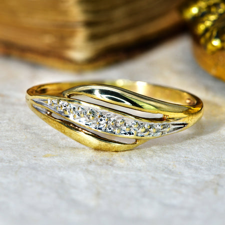 The Vintage Late 20th Century Wave Ring - Antique Jewellers