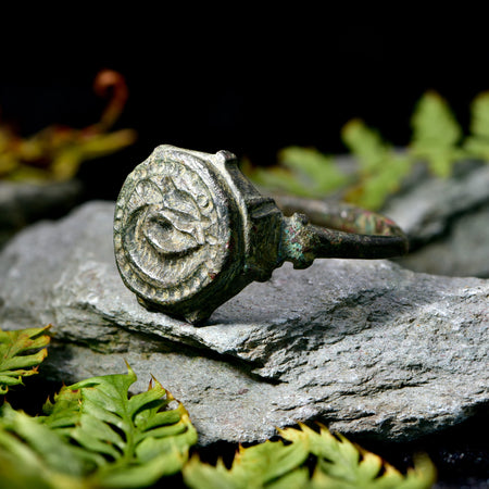 The Ancient Zoomorphic Roman Bronze Ring - Antique Jewellers