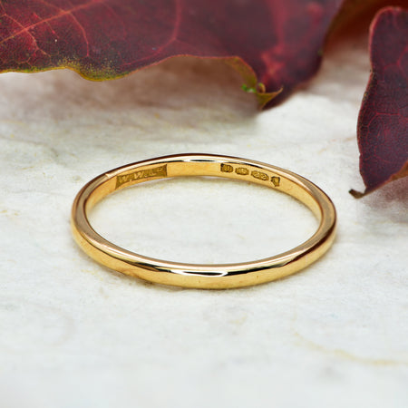 The Vintage 1955 22ct Gold Wedding Ring - Antique Jewellers