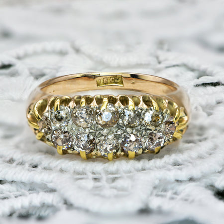 The Antique Edwardian Old Mine Cut Diamond Ring - Antique Jewellers