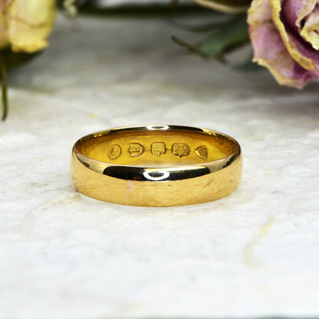 The Antique Victorian 1880 Wedding Band - Antique Jewellers