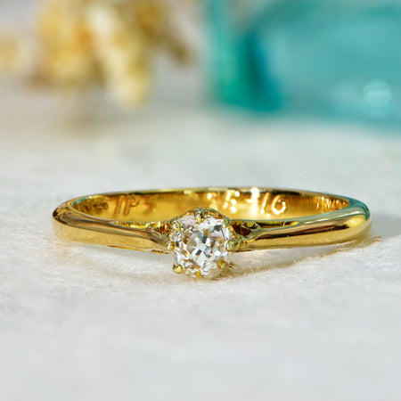 The Antique Solitaire Old Cut Diamond Ring - Antique Jewellers