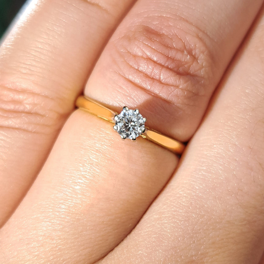 The Vintage 1998 Brilliant Cut Diamond Ring