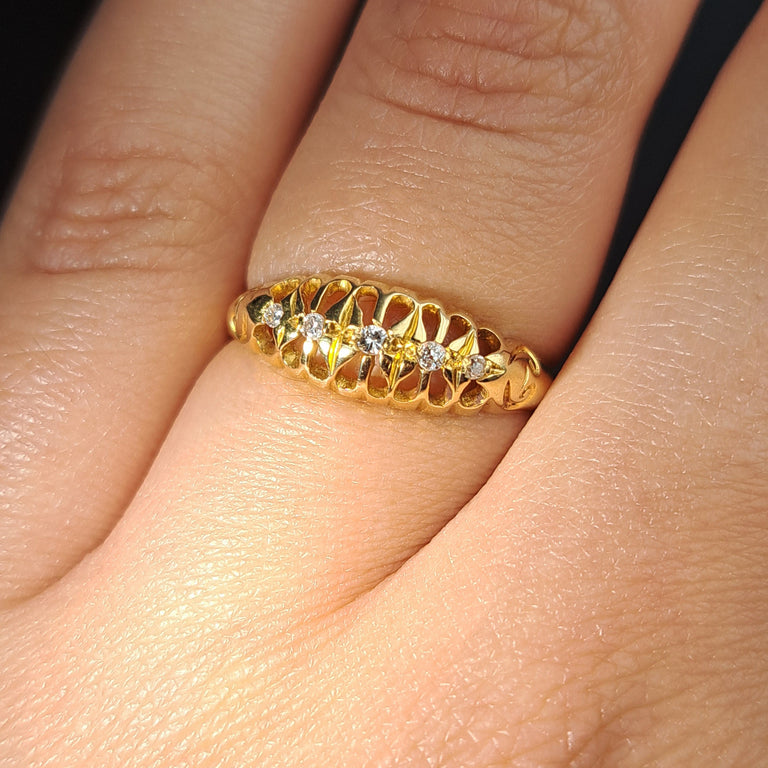 The Vintage 1942 Five Stone Diamond Classic Ring