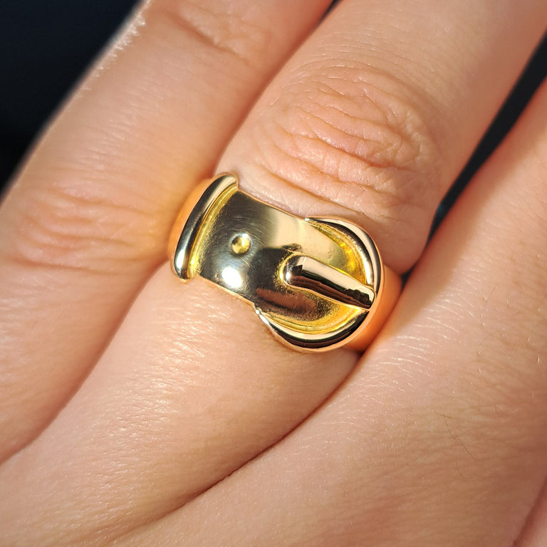The Antique 1916 Belt Buckle Ring