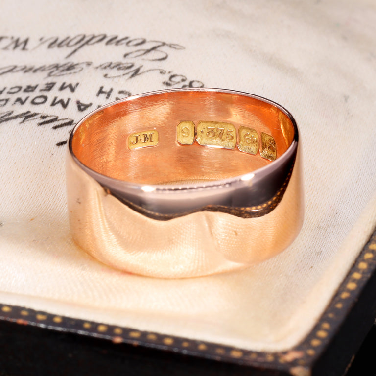 The Antique 1917 9ct Rose Gold Wedding Ring