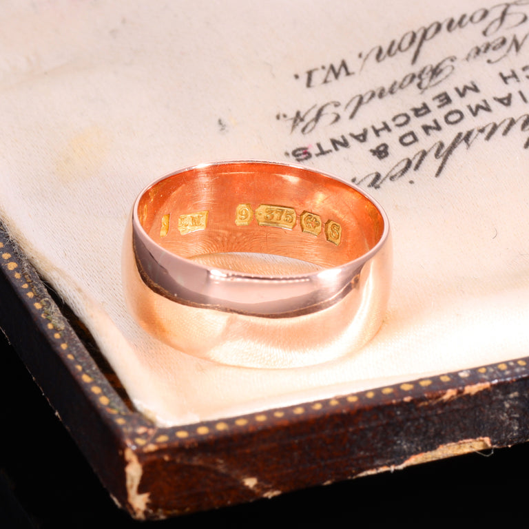 The Antique 1917 9ct Rose Gold Wedding Ring