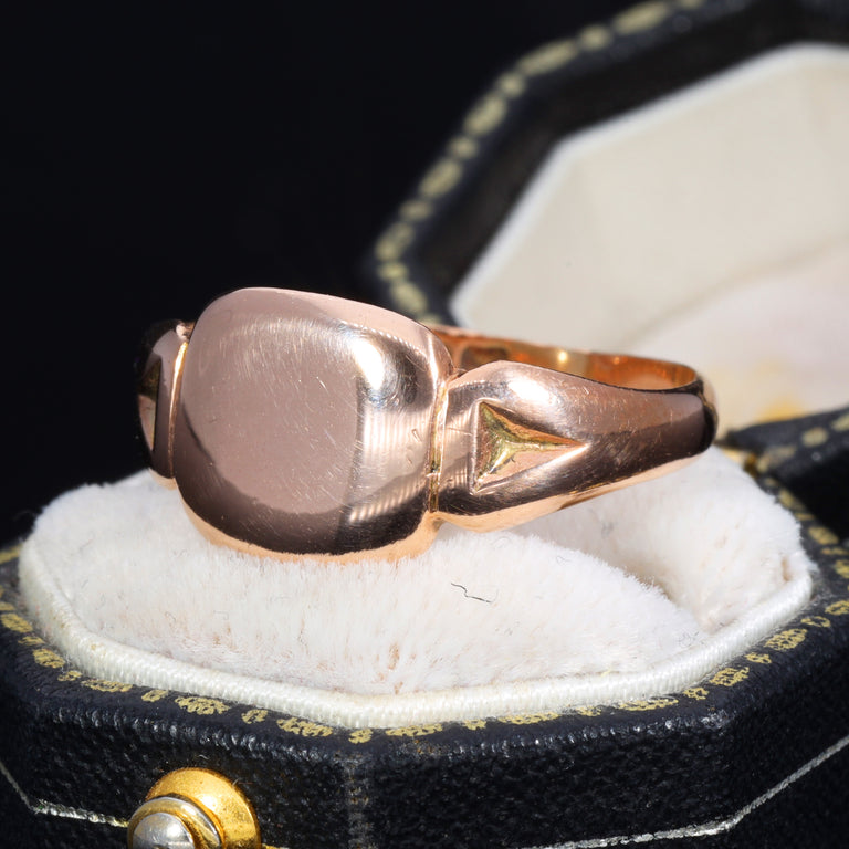 The Antique 1919 Rosy Signet Ring