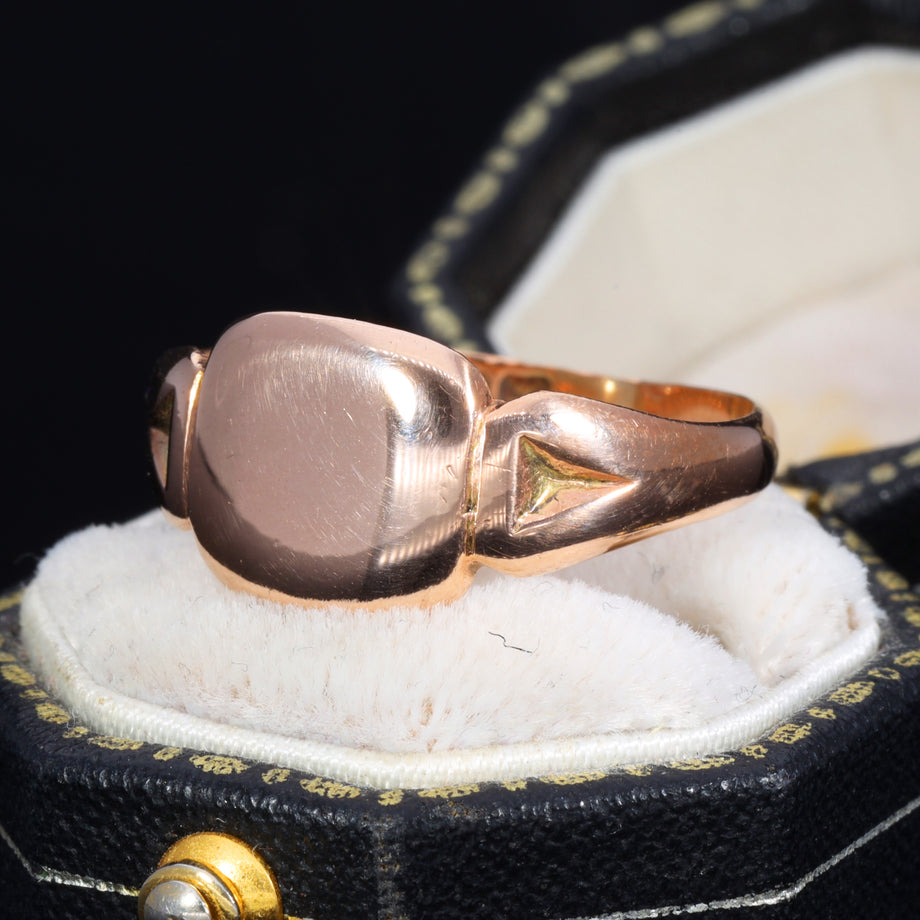 The Antique 1919 Rosy Signet Ring