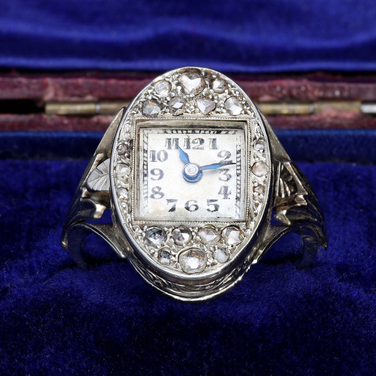 The Antique Art Deco Diamond Watch Ring Antique Jewellers