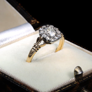The Antique Georgian Old Cut Diamond Cluster Ring - Antique Jewellers