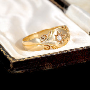 The Antique 1906 Old European Cut Diamond Starlight Ring - Antique Jewellers