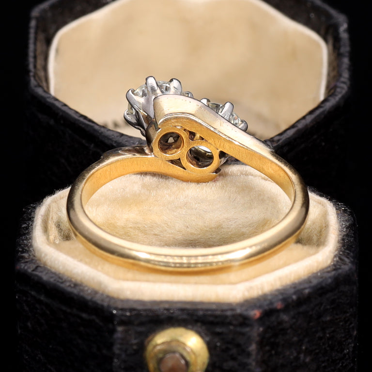 The Vintage Toi Et Moi Brilliant Cut Diamond Eternal Ring - Antique Jewellers