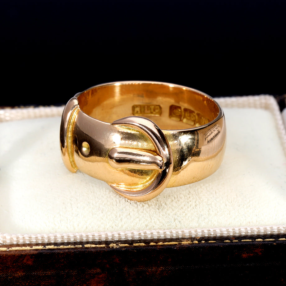 The Antique 1916 Belt Buckle Ring - Antique Jewellers
