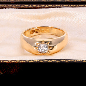 The Antique 1876 Old Cut Diamond Starlet Ring - Antique Jewellers