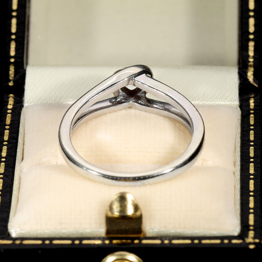 The Contemporary Light Solitaire Diamond Twist Ring