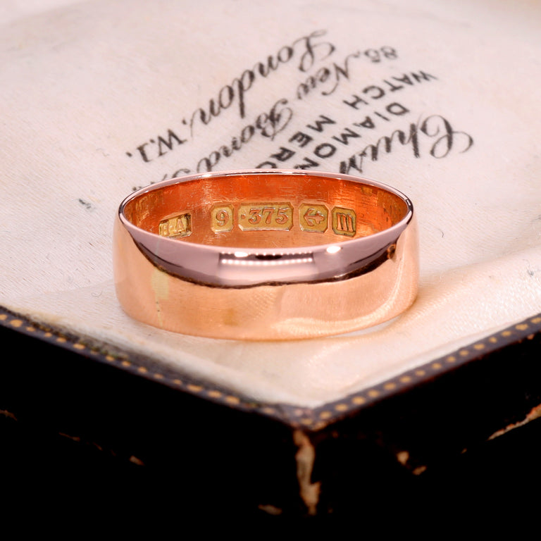 The Antique 1911 9ct Rose Gold Wedding Ring