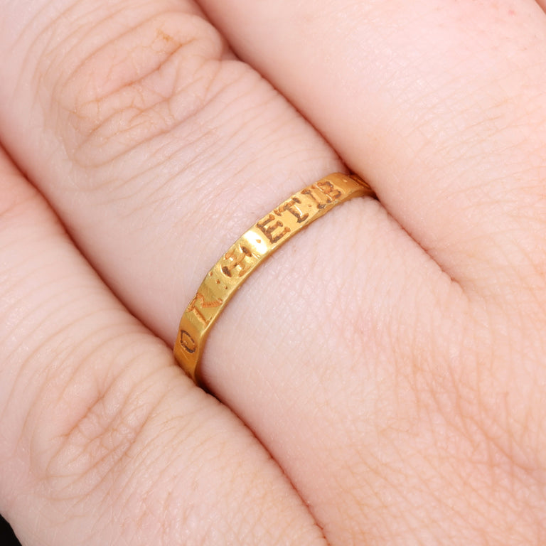 The Medieval 13th Century Lovers Posy Ring