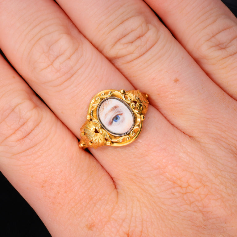The Antique Georgian Lover's Eye Ring