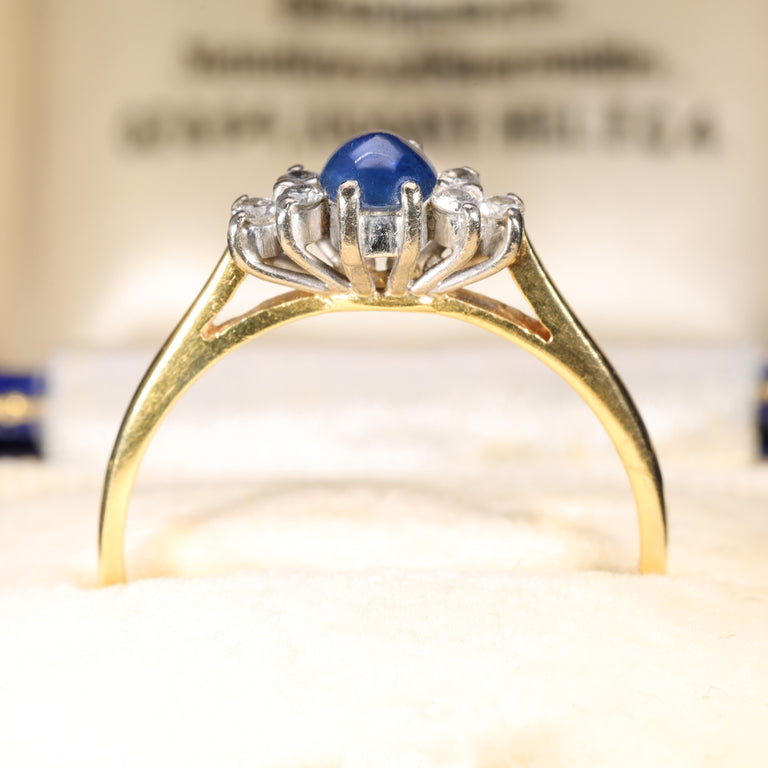 The Vintage 1986 Sapphire and Diamond Ring
