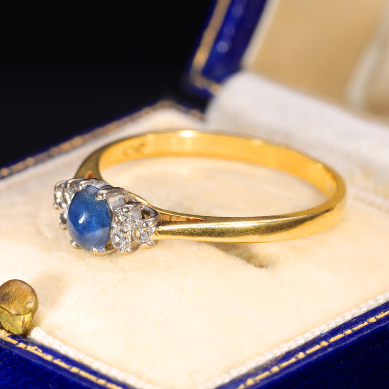 The Vintage 1986 Sapphire and Diamond Ring