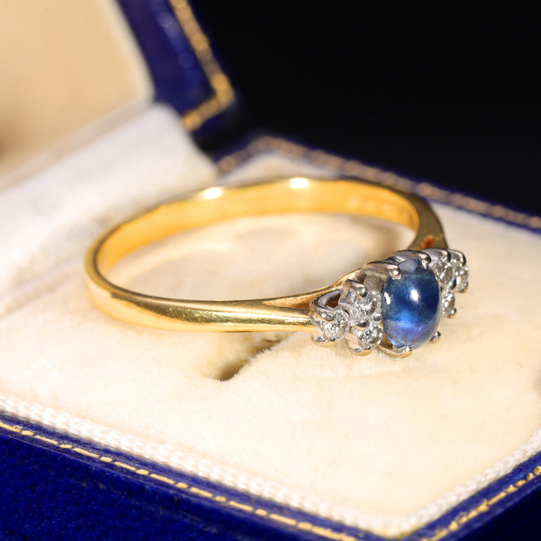 The Vintage 1986 Sapphire and Diamond Ring