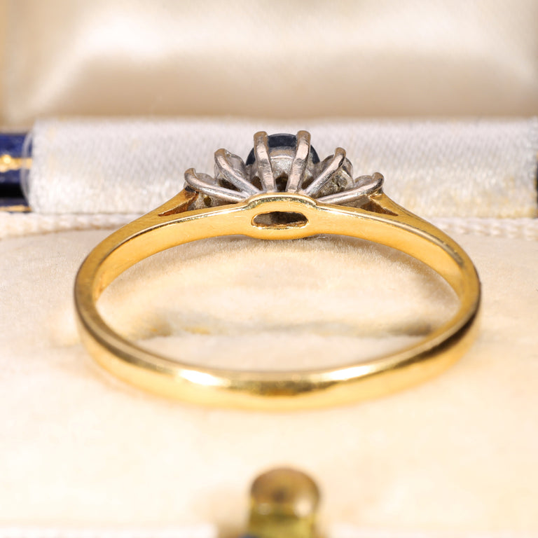 The Vintage 1986 Sapphire and Diamond Ring
