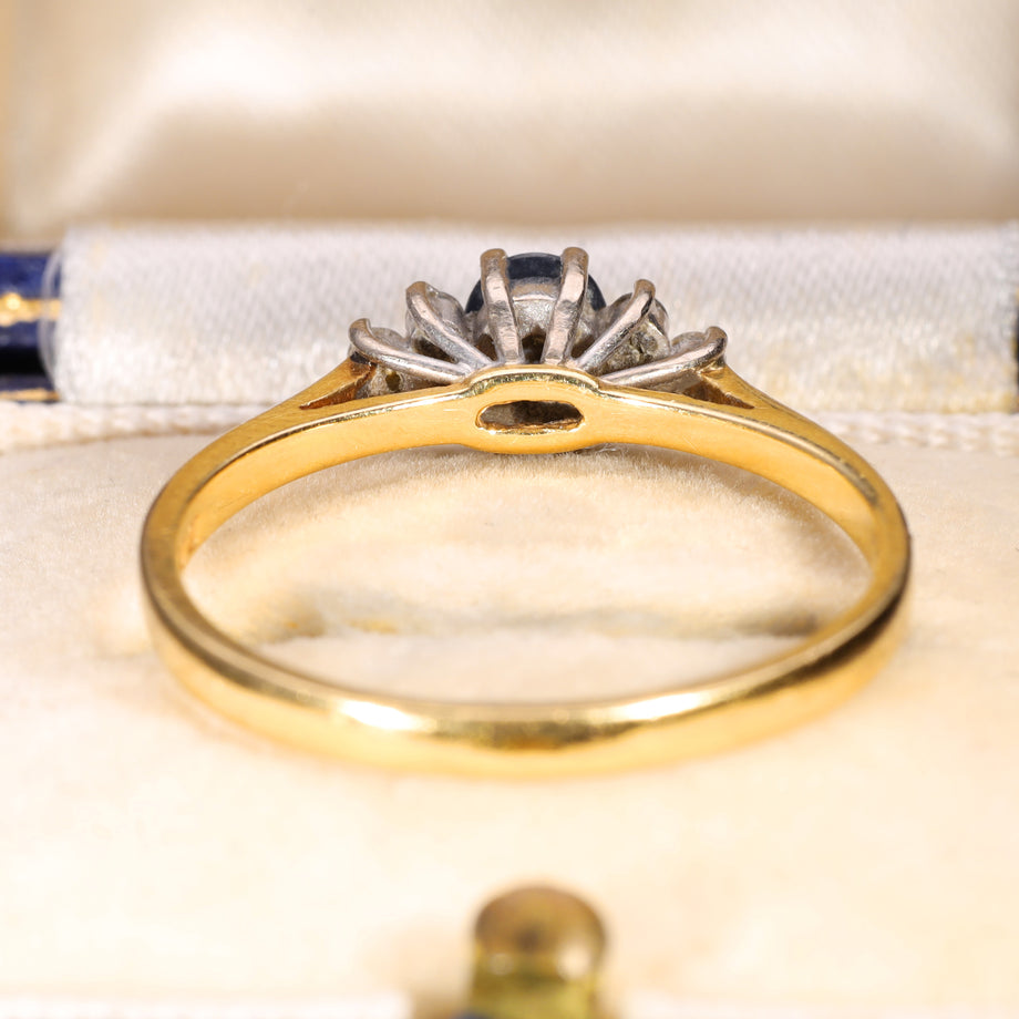 The Vintage 1986 Sapphire and Diamond Ring