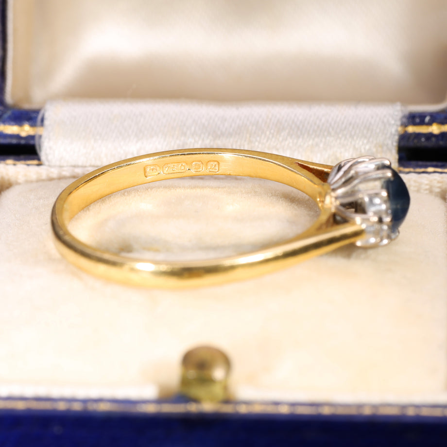 The Vintage 1986 Sapphire and Diamond Ring