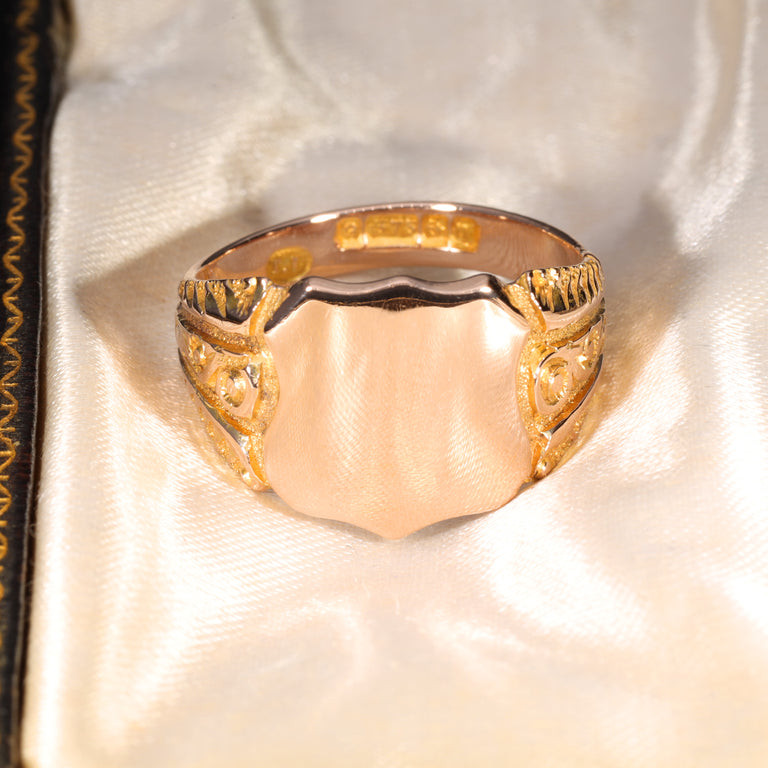 The Antique 1919 Shield Signet Ring