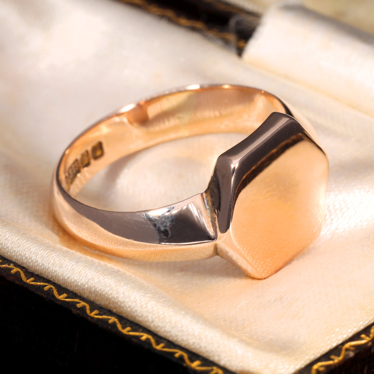 The Vintage 1945 Hexagonal Signet Ring