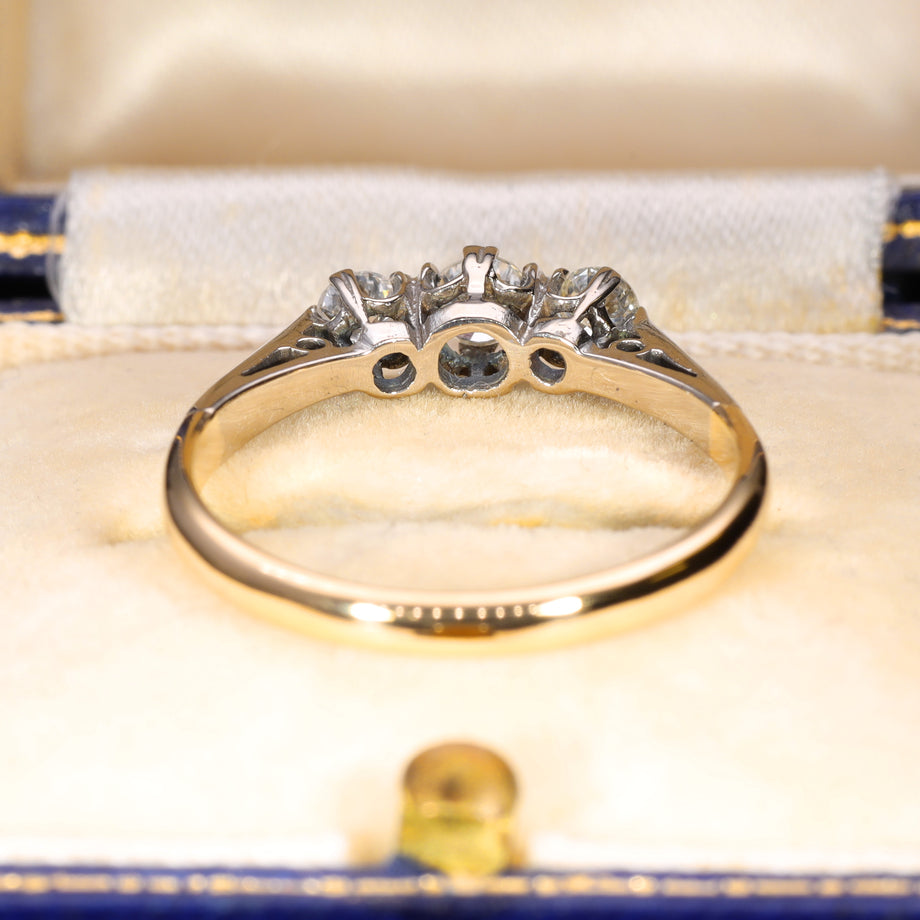 The Vintage Brilliant Cut Diamond Trio Classic Ring