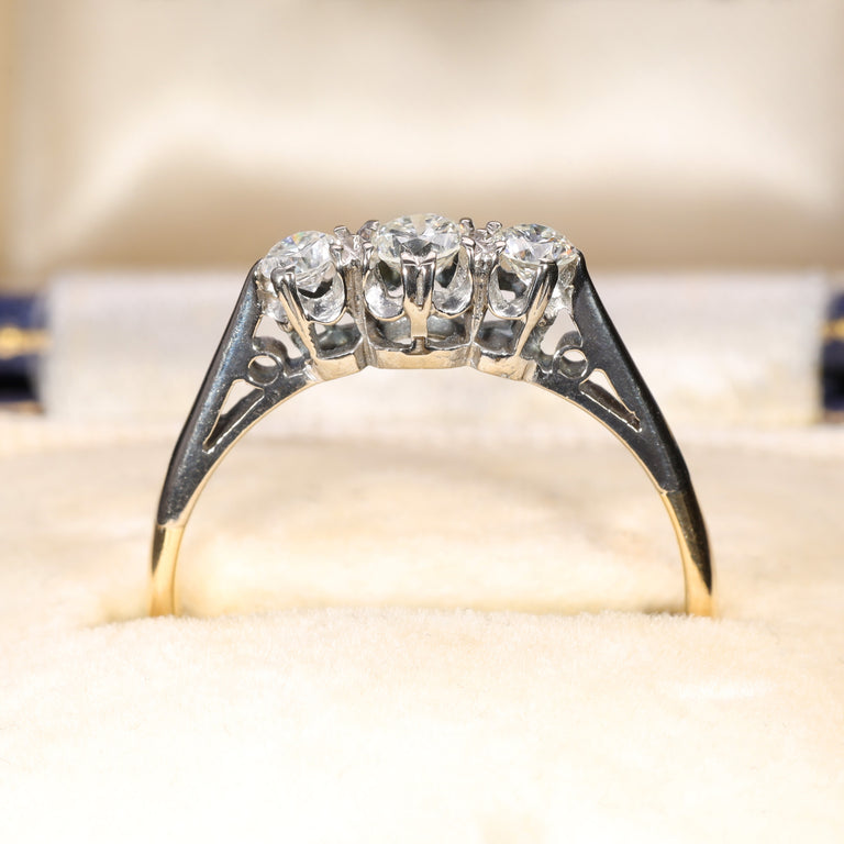The Vintage Brilliant Cut Diamond Trio Classic Ring