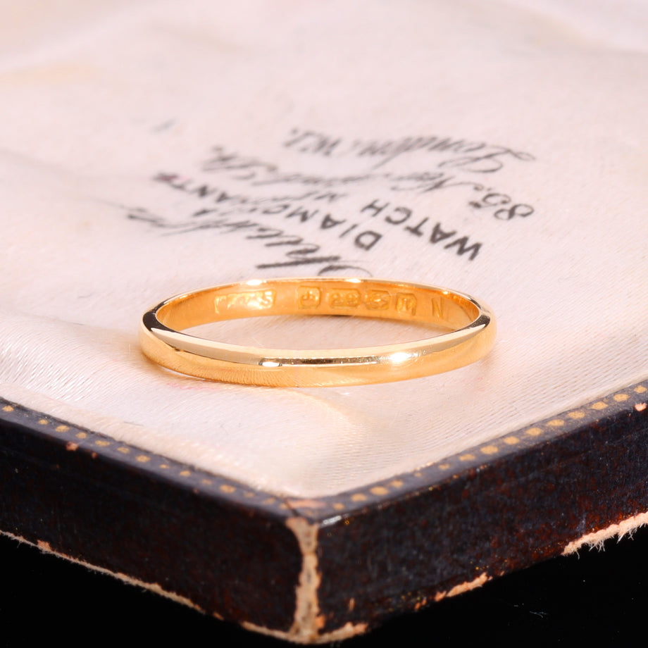 The Vintage 1935 22ct Yellow Gold Wedding Ring