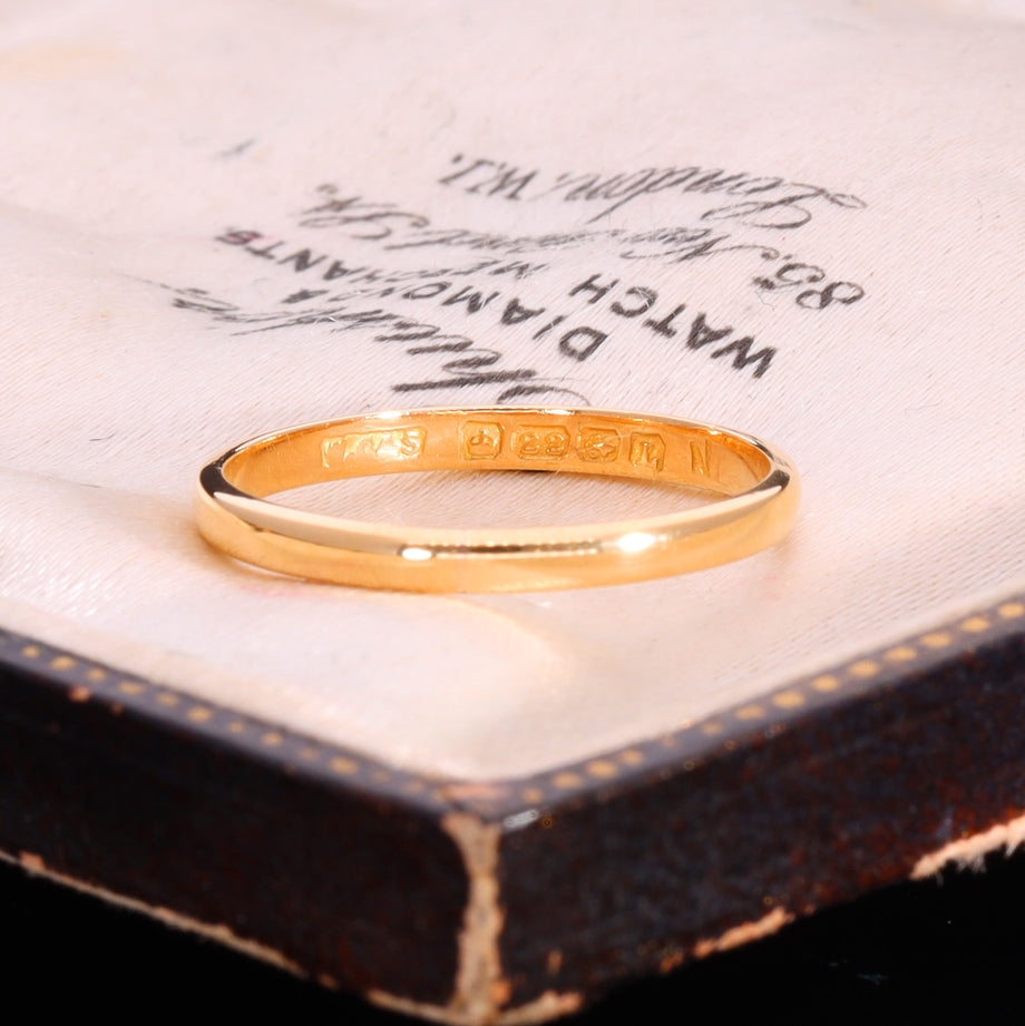 The Vintage 1935 22ct Yellow Gold Wedding Ring
