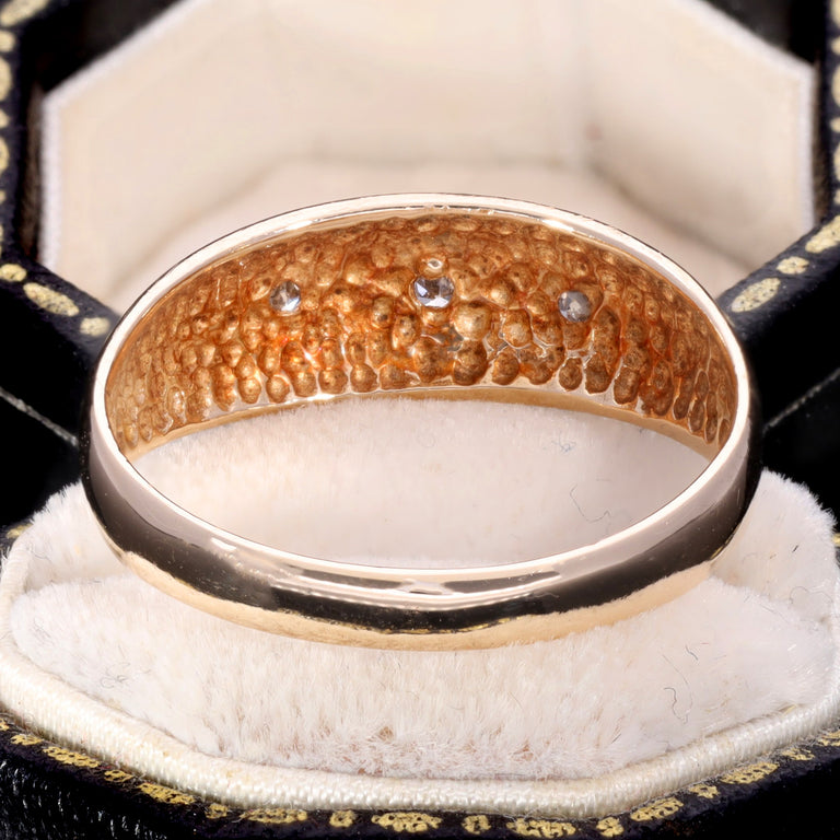 The Vintage 1981 Three Diamond Celestial Ring