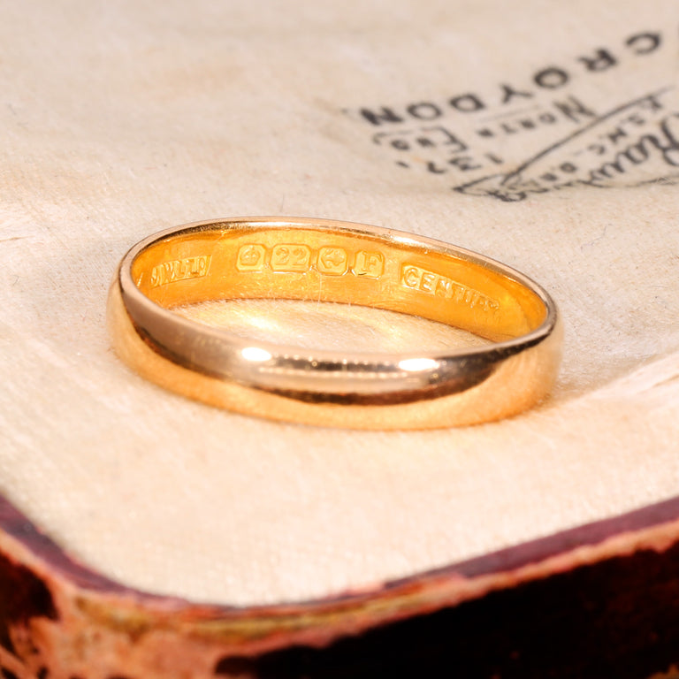 The Vintage 1930 22ct Gold Wedding Ring