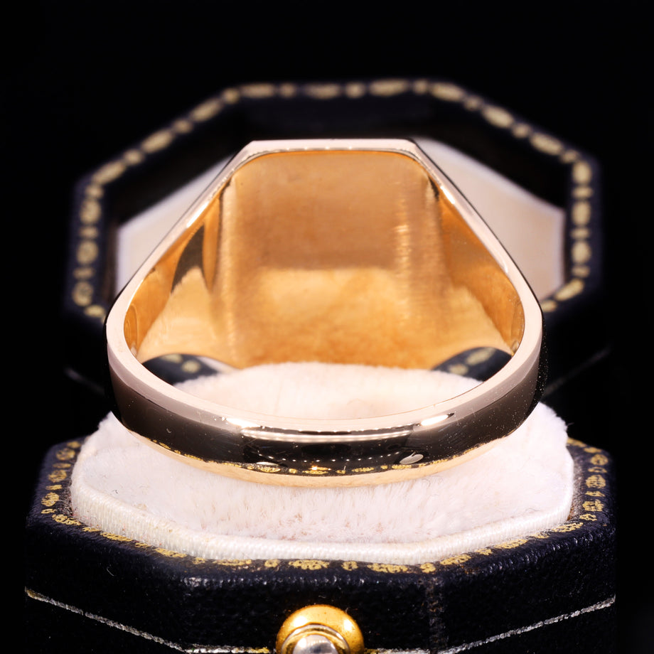 The Vintage 9ct Gold Fleur De Lis Signet Ring