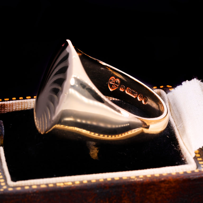 The Vintage 1966 9ct Gold Spiral Signet Ring