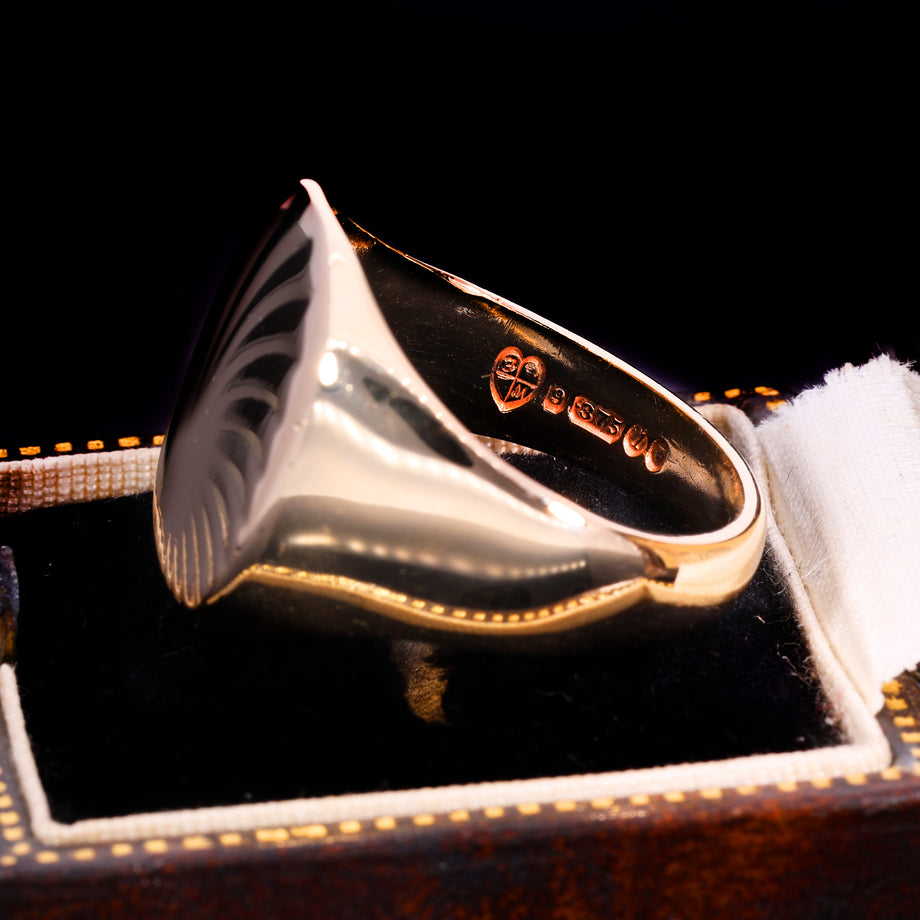 The Vintage 1966 9ct Gold Spiral Signet Ring
