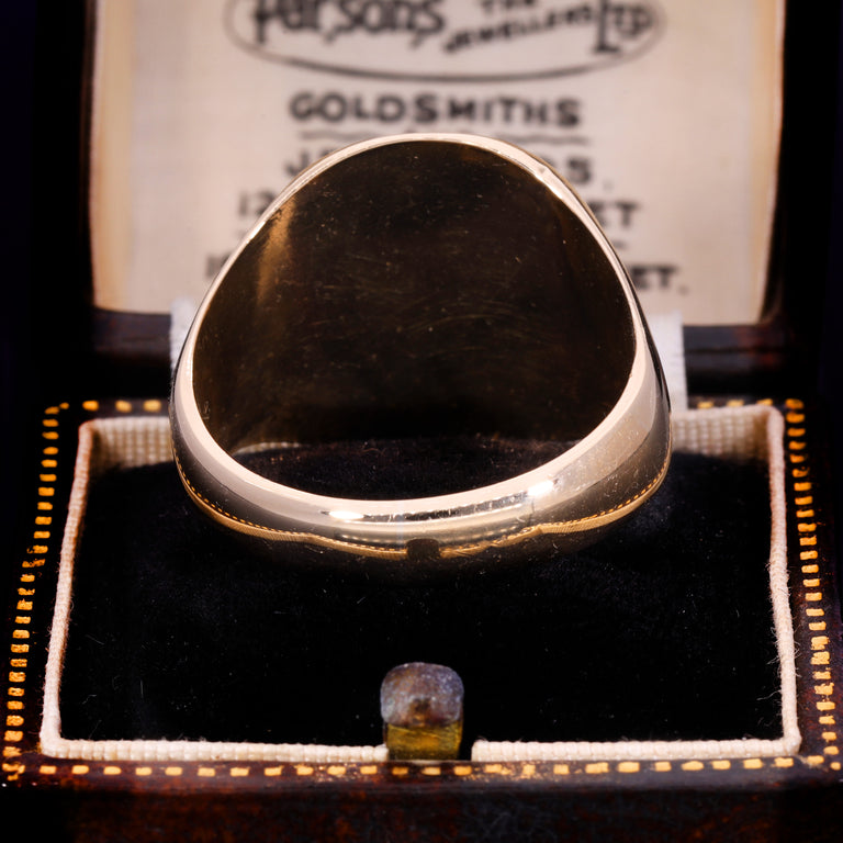 The Vintage 1966 9ct Gold Spiral Signet Ring