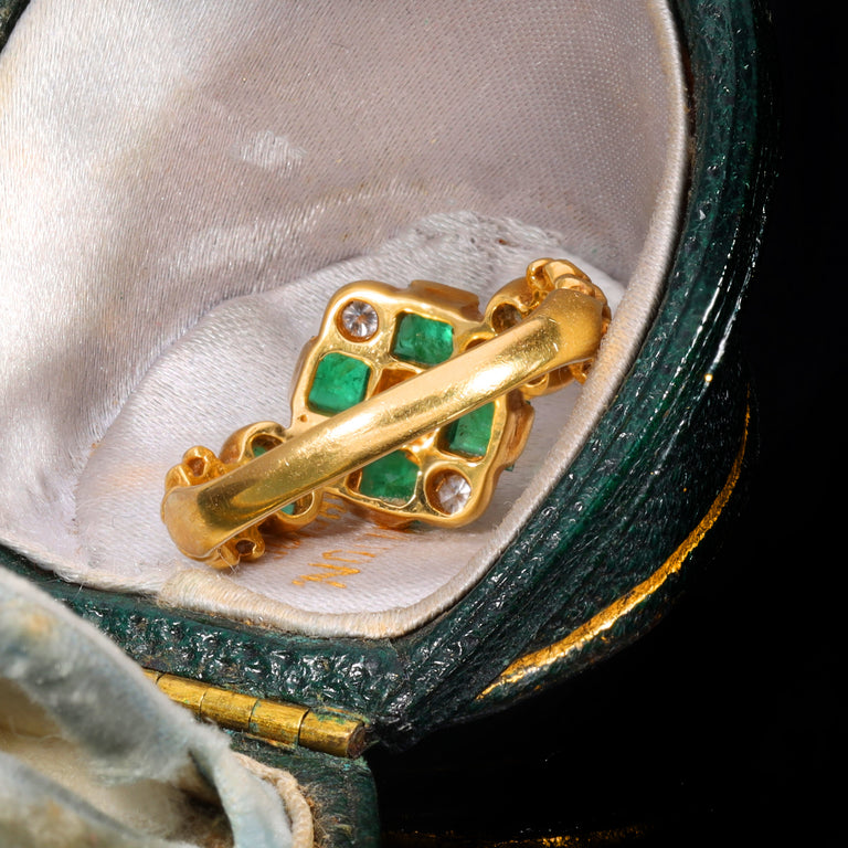 The Vintage 1976 Emerald And Diamond Ring